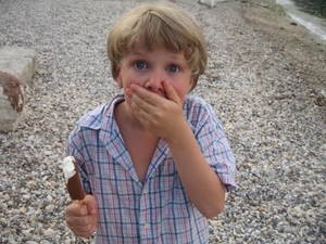 Family - so where did Joe get this icecream? His favouritephrase: ''he's a good egg..